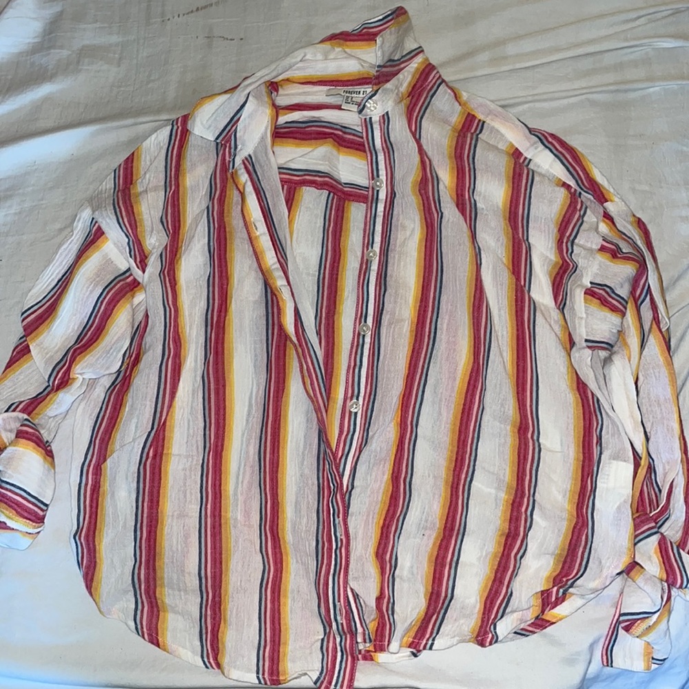 Forever 21 oversized long sleeve button down